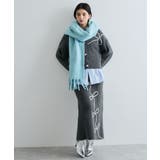 【リサイクルポリ】ふわふわ太フリンジマフラー | VIS | 詳細画像5