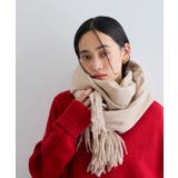 ベージュ(27) | 【リサイクルポリ】なめらかタッチ無地大判ストール | VIS 