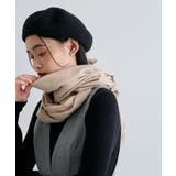 ベージュ(27) | 【リサイクルポリ】なめらかタッチ無地マフラー | VIS