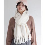 キナリ(16) | ふわふわフリンジマフラー/静電気防止 | VIS 