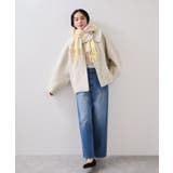 ふわふわフリンジチェックマフラー/静電気防止 | VIS  | 詳細画像15 