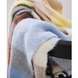 ふわふわフリンジチェックマフラー/静電気防止 | VIS  | 詳細画像16 