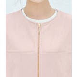 【ドラマ着用】エコスエードノーカラージップアップコート | VIS  | 詳細画像8 