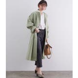 【撥水】【花粉ガード】ノーカラー袖ボリュームコート | VIS | 詳細画像32