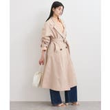 【定番人気】【撥水/UVケア】後ろタックトレンチコート スプリングコート | VIS  | 詳細画像1 