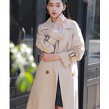 【定番人気】【撥水/UVケア】後ろタックトレンチコート スプリングコート | VIS  | 詳細画像23 