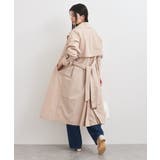 【定番人気】【撥水/UVケア】後ろタックトレンチコート スプリングコート | VIS  | 詳細画像4 