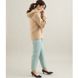 【蓄熱+静電気防止】フレンチウール混立ち襟フードショートコート | VIS  | 詳細画像11 