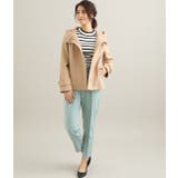 【蓄熱+静電気防止】フレンチウール混立ち襟フードショートコート | VIS  | 詳細画像12 