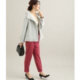 【蓄熱+静電気防止】フレンチウール混立ち襟フードショートコート | VIS  | 詳細画像13 