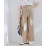 【接触冷感 洗える】美easy Dカンベルト付きワイドパンツ【セットアップ対応】 | VIS | 詳細画像1