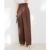 【接触冷感 洗える】美easy Dカンベルト付きワイドパンツ【セットアップ対応】 | VIS | 詳細画像11