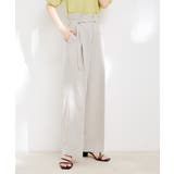 【接触冷感 洗える】美easy Dカンベルト付きワイドパンツ【セットアップ対応】 | VIS | 詳細画像16