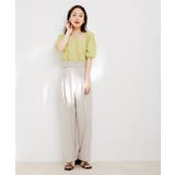 【接触冷感 洗える】美easy Dカンベルト付きワイドパンツ【セットアップ対応】 | VIS | 詳細画像18