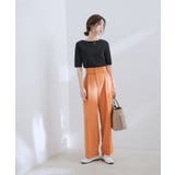 【接触冷感 洗える】美easy Dカンベルト付きワイドパンツ【セットアップ対応】 | VIS | 詳細画像4