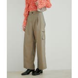 【セットアップ対応】タックギャザーワイドカーゴパンツ | VIS | 詳細画像1