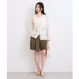 【セットアップ対応】ベルト付きバミューダパンツ | VIS  | 詳細画像20 