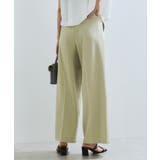 【新色追加】【防シワ/接触冷感】ベルトディテールタックワイドスラックスパンツ | VIS  | 詳細画像18 