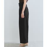 【新色追加】【防シワ/接触冷感】ベルトディテールタックワイドスラックスパンツ | VIS  | 詳細画像26 