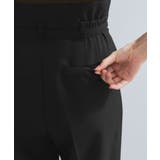 【新色追加】【防シワ/接触冷感】ベルトディテールタックワイドスラックスパンツ | VIS  | 詳細画像31 