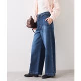 ベルト付きワイドシルエットデニムパンツ | VIS  | 詳細画像13 