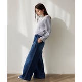 ベルト付きワイドシルエットデニムパンツ | VIS  | 詳細画像7 