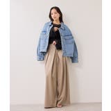 フロントタックデザインワイドパンツ | VIS  | 詳細画像18 