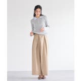 フロントタックデザインワイドパンツ | VIS  | 詳細画像2 