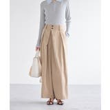 フロントタックデザインワイドパンツ | VIS  | 詳細画像6 