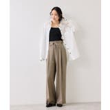 サマーツイードリボンベルトパンツ/UVケア・イージーケア | VIS  | 詳細画像2 