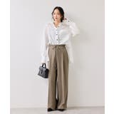 サマーツイードリボンベルトパンツ/UVケア・イージーケア | VIS  | 詳細画像8 