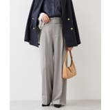 ライトグレー(08) | ベルトディティールパンツ/防シワ・イージーケア | VIS