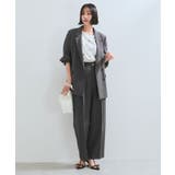 【美easy】ワンタックワイドスラックスパンツ【接触冷感/洗える】 | VIS  | 詳細画像2 