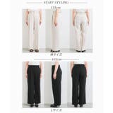 【美easy】ワンタックワイドスラックスパンツ【接触冷感/洗える】 | VIS  | 詳細画像48 