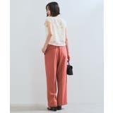 【美easy】ワンタックワイドスラックスパンツ【接触冷感/洗える】 | VIS  | 詳細画像5 