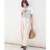 【美easy】ワンタックワイドスラックスパンツ【接触冷感/洗える】 | VIS  | 詳細画像7 