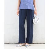 ネイビー(40) | 【美easy】ワンタックワイドスラックスパンツ【接触冷感/洗える】 | VIS 