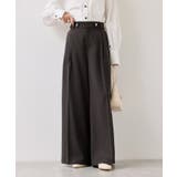 チャコール(06) | ツータックワイドパンツ/イージーケア | VIS 