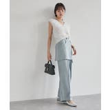 【吸水速乾/UV】スカートレイヤードスラックスパンツ【SET】 | VIS | 詳細画像2