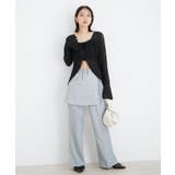 【吸水速乾/UV】スカートレイヤードスラックスパンツ【SET】 | VIS | 詳細画像25