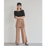 【吸水速乾/UV】スカートレイヤードスラックスパンツ【SET】 | VIS | 詳細画像5