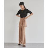 【吸水速乾/UV】スカートレイヤードスラックスパンツ【SET】 | VIS | 詳細画像6