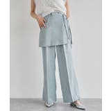 ブルー系(45) | 【吸水速乾/UV】スカートレイヤードスラックスパンツ【SET】 | VIS