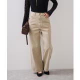 ベージュ(27) | ビジューデニムパンツ | VIS 