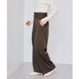 ベルトディテールタックワイドパンツ/イージーケア | VIS  | 詳細画像16 