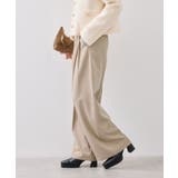 ベルトディテールタックワイドパンツ/イージーケア | VIS  | 詳細画像18 