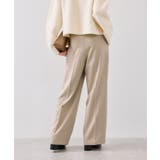 ベルトディテールタックワイドパンツ/イージーケア | VIS  | 詳細画像19 