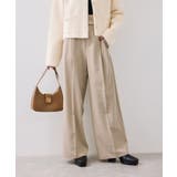 ベルトディテールタックワイドパンツ/イージーケア | VIS  | 詳細画像20 