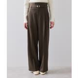 ベルトディテールタックワイドパンツ/イージーケア | VIS  | 詳細画像25 