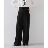 ベルトディテールタックワイドパンツ/イージーケア | VIS  | 詳細画像5 